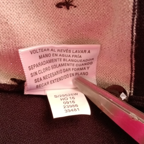 Charter Club | Black & Silver Long Sleeve Button Up Cardigan Sweater Size 2X - Picture 5 of 5